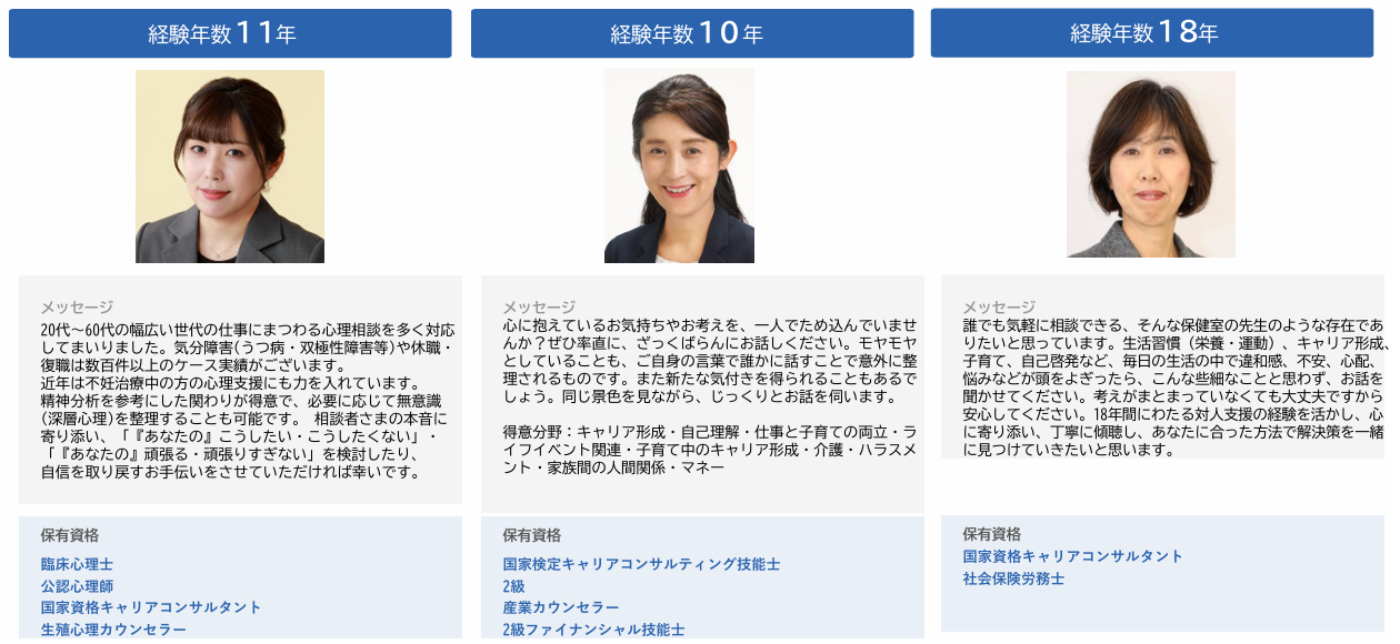 カウンセラー紹介